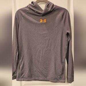Under Armour Charcoal Long Sleeve with Orange Logo